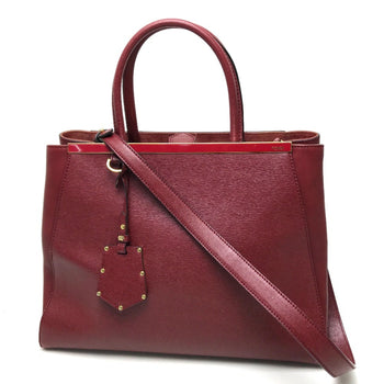 Fendi 8Bh250 Bag Hand Bag Shoulder Bag Hand Bag Dark Red