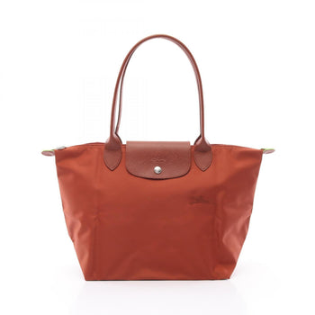 Longchamp Le Pliage Green M Tote Bag Canvas Leather
