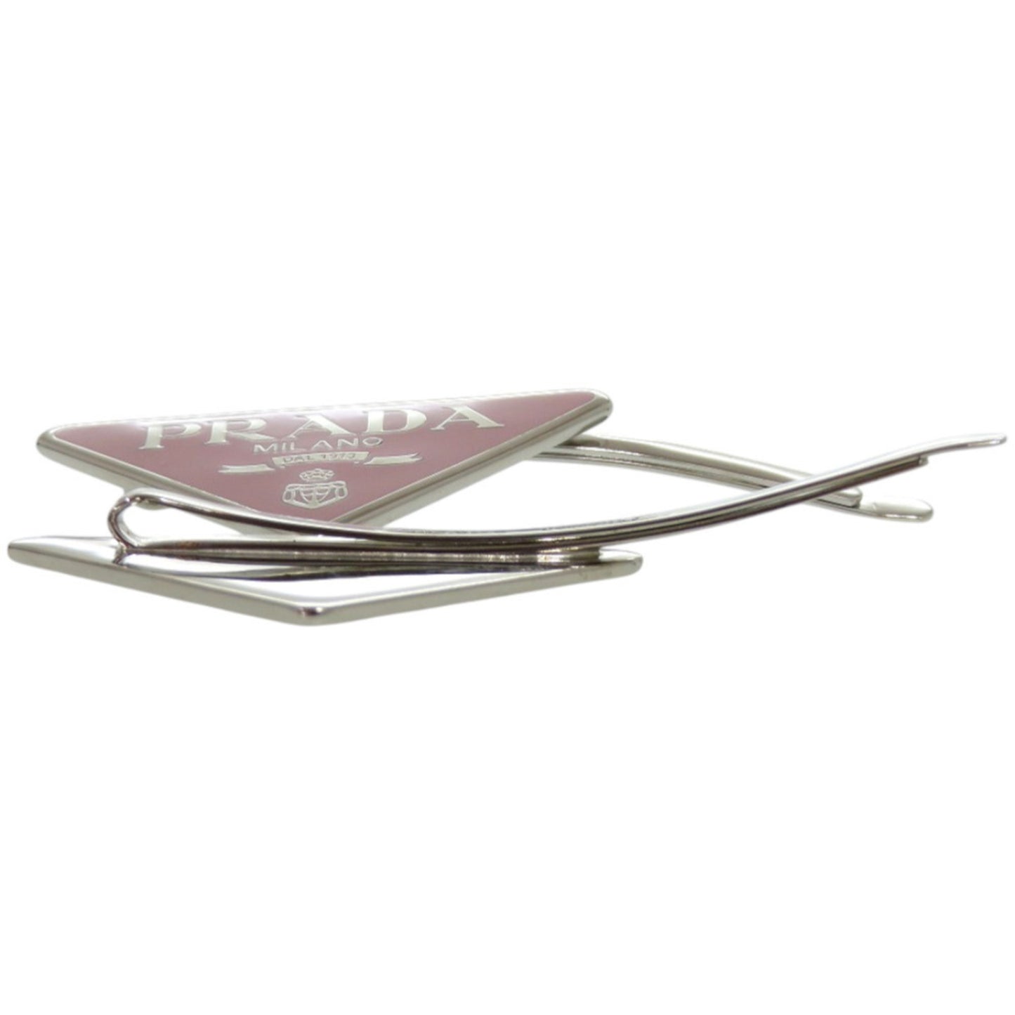 Like New Prada Hair Clip With Triangle Logo