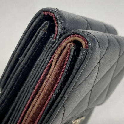 Chanel Matelasse Tri-Fold Wallet In Lambskin