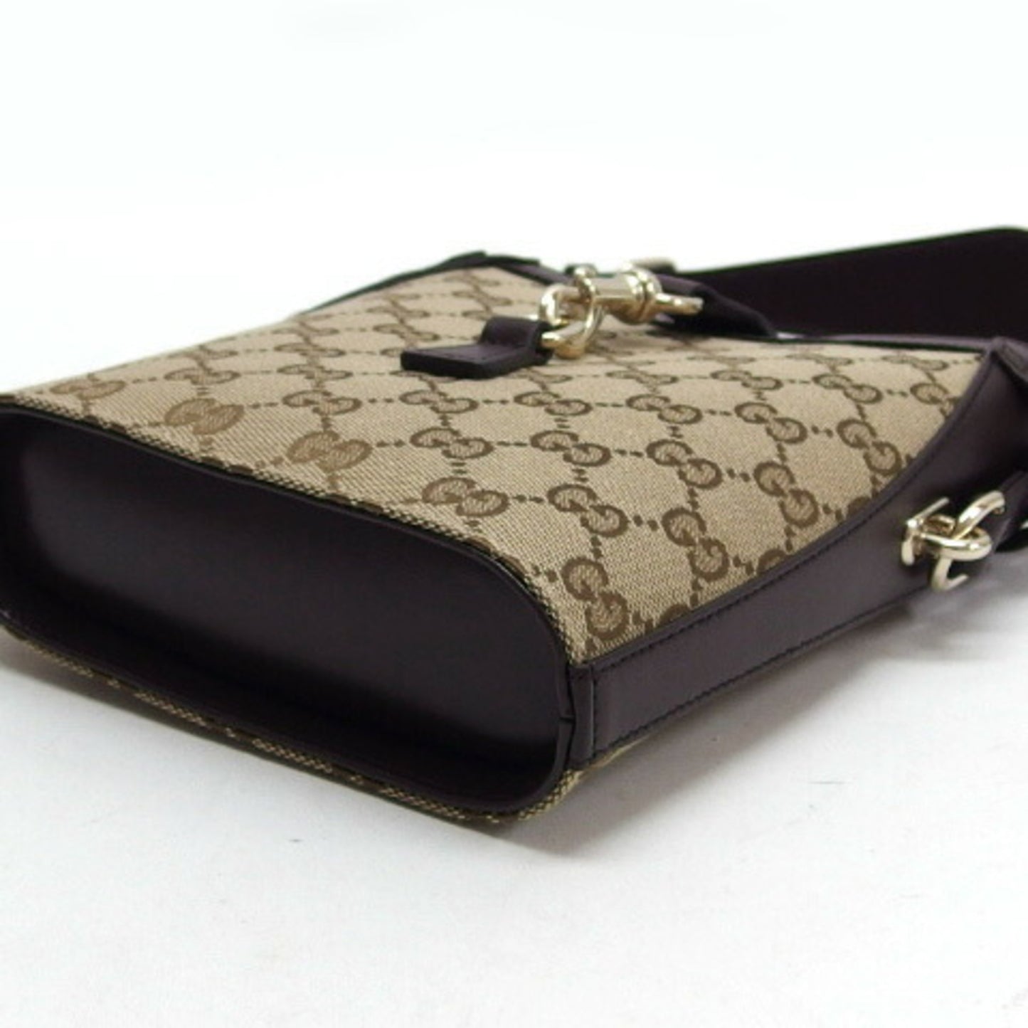 Gucci Gg Shadow Sherry Line Mini Bucket Bag Shoulder Unused