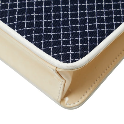 Chanel Coco Mark Quilted Chain Mini Shoulder Bag In Navy