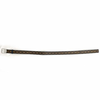 Louis Vuitton Belt Santur Sydney Brown Navy Damier Ebene M9568 F-20089 Waist 35Mm Canvas Leather