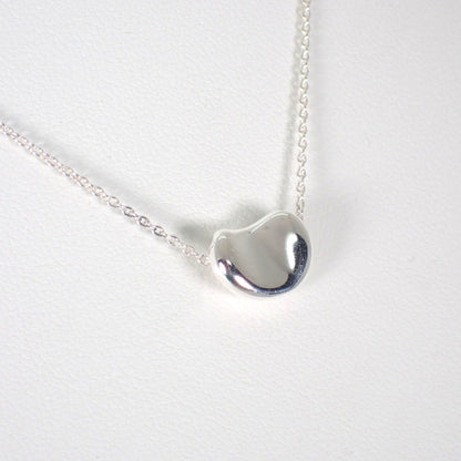 Tiffany Tiffany 925 Bean Pendant Necklace J5-7