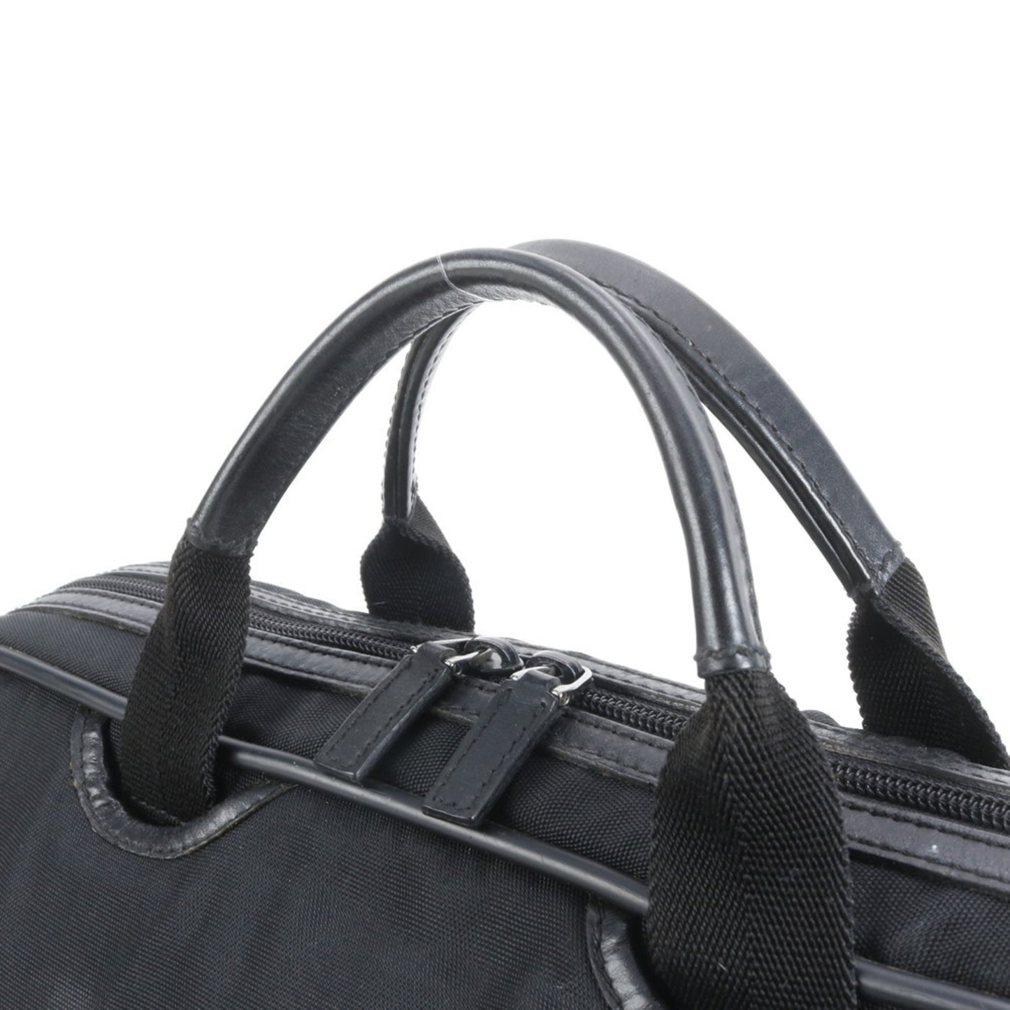 Gucci 131205 Leather 2-Way Briefcase/Tote Bag In Black