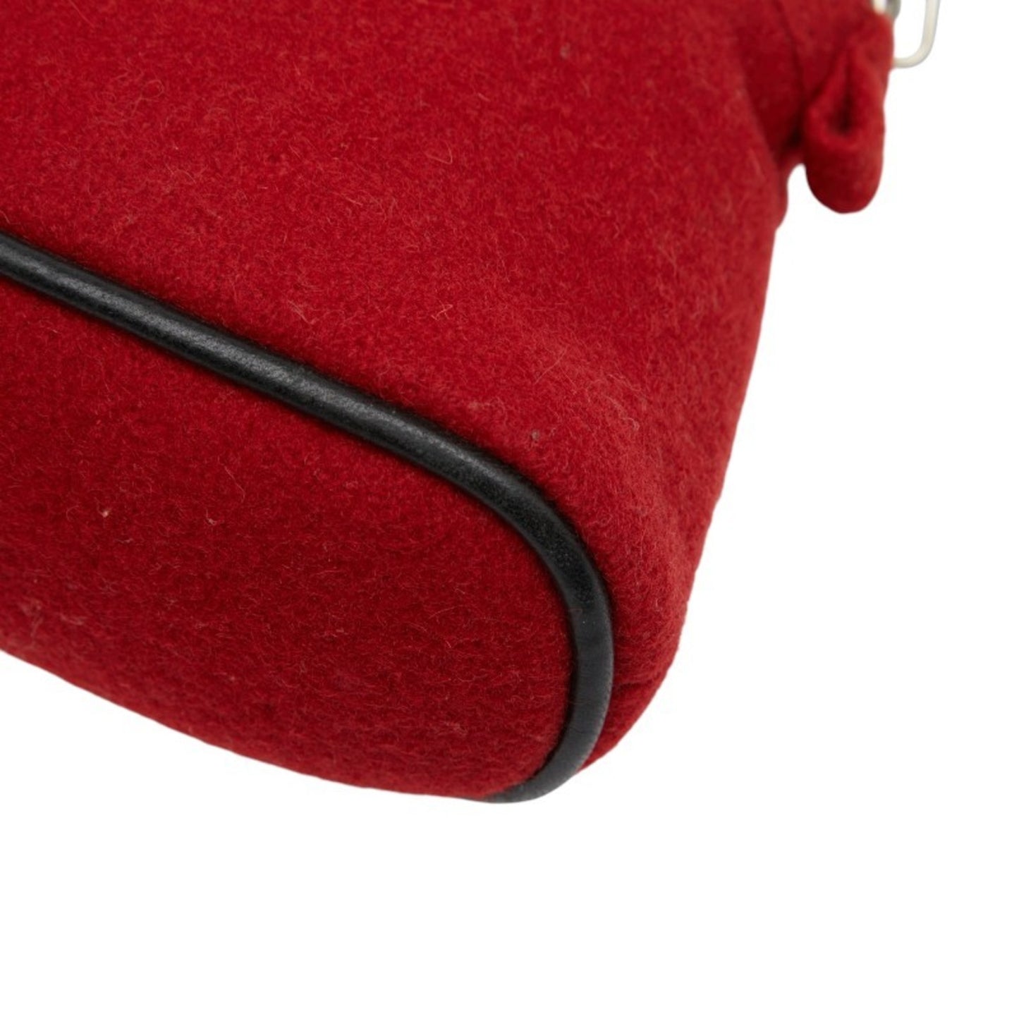 Hermes Bolide Pouch 20 Red Wool