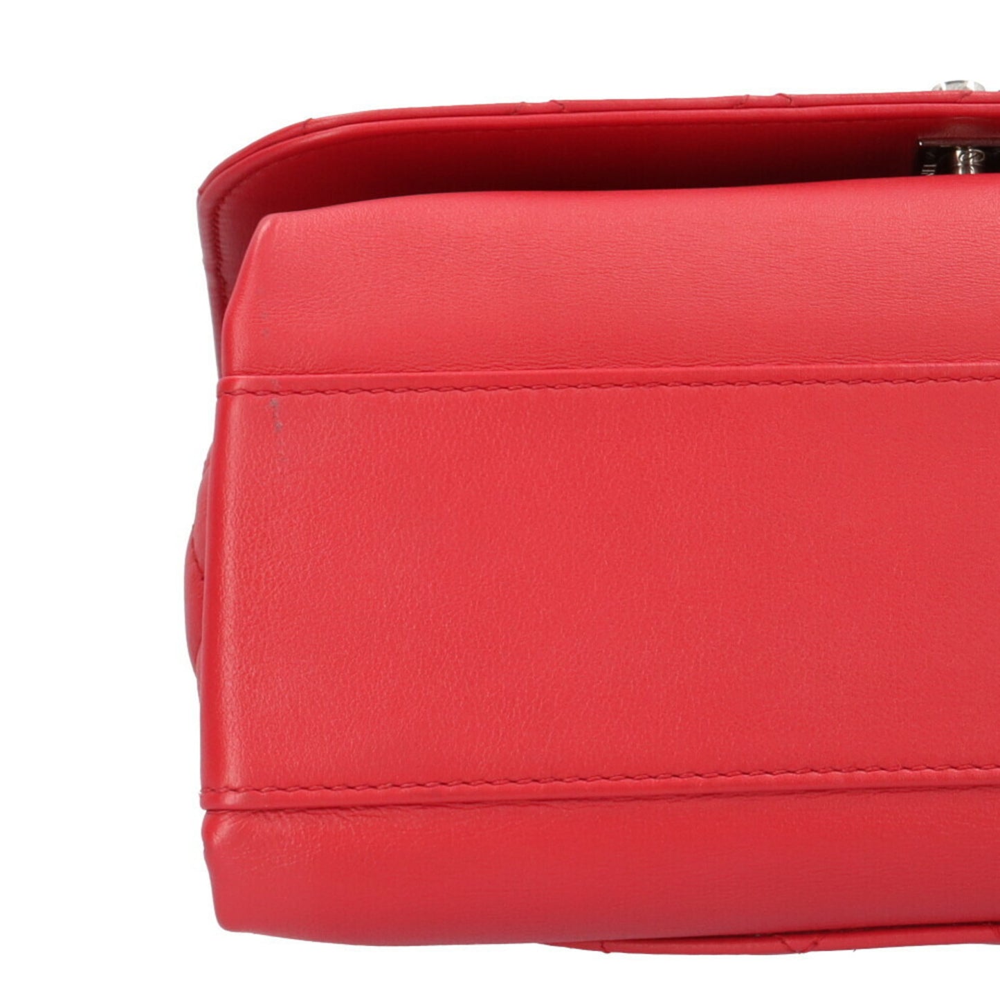 Chanel Matelasse Shoulder Bag Leather Red