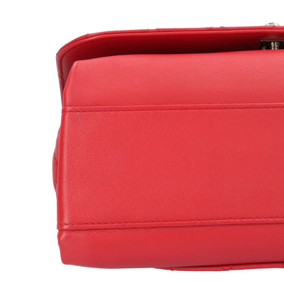 Chanel Matelasse Shoulder Bag Leather Red