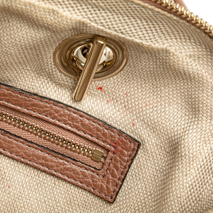 Gucci Soho Interlocking G Tassel Chain Shoulder Bag 308983 Pink Gold Leather