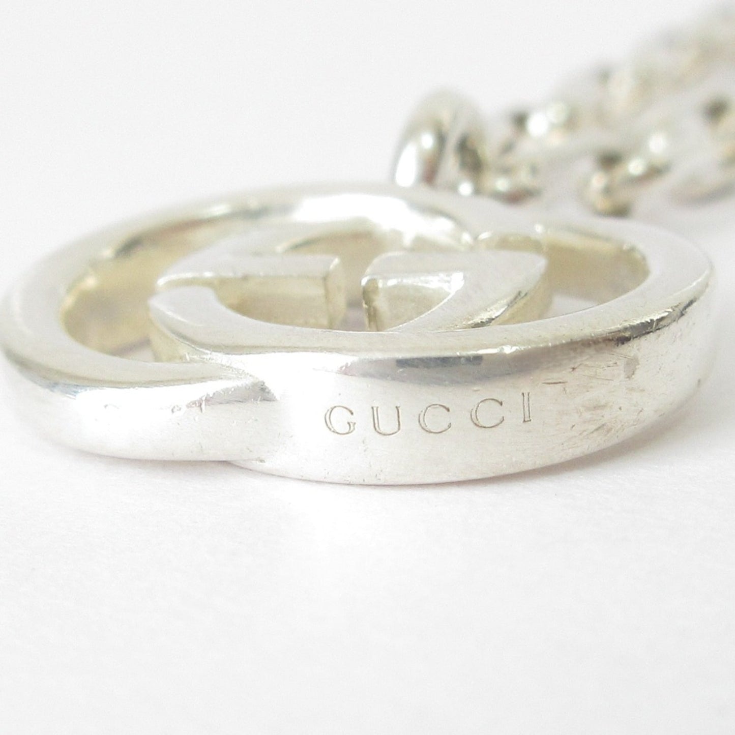 Gucci Gg Interlocking Chain Bracelet In Sv925