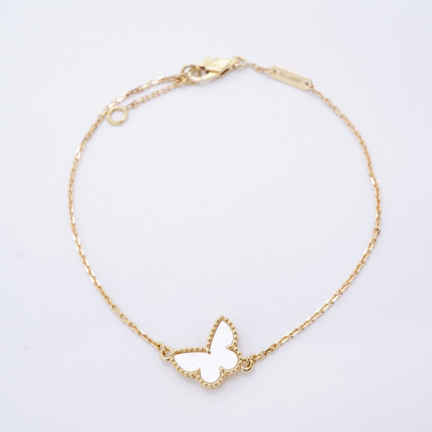 Van Cleef & Arpels Sweet Alhambra Papillon Bracelet In 18Ky Yellow Gold
