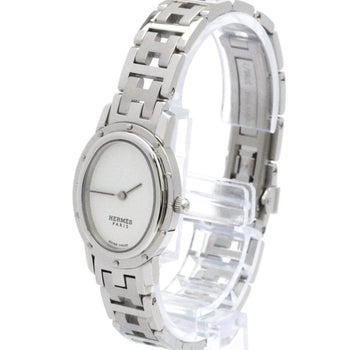 HERMES Clipper Oval Stainless Steel