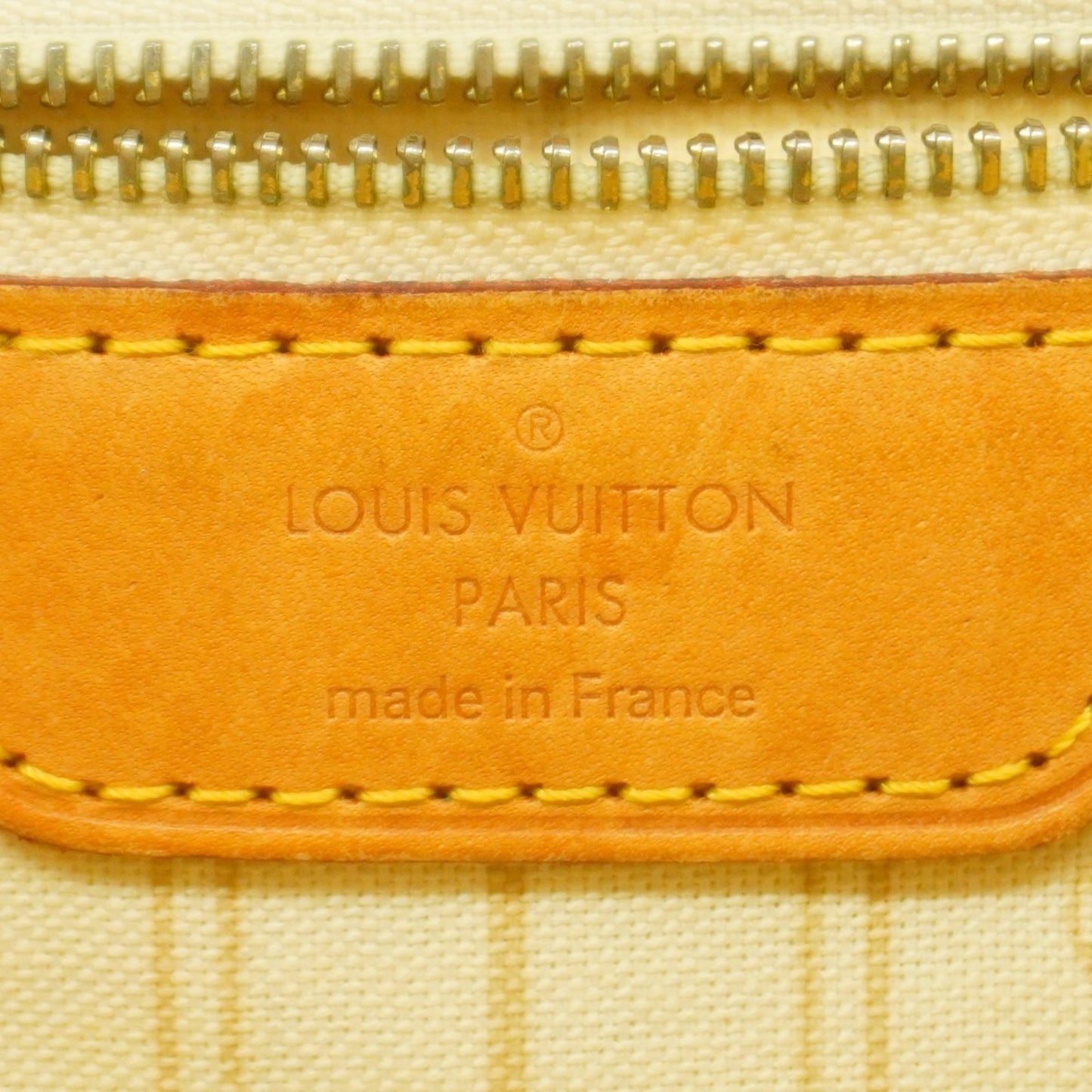 Louis Vuitton Damier Azur Neverfull Mm Tote Bag N51107 White