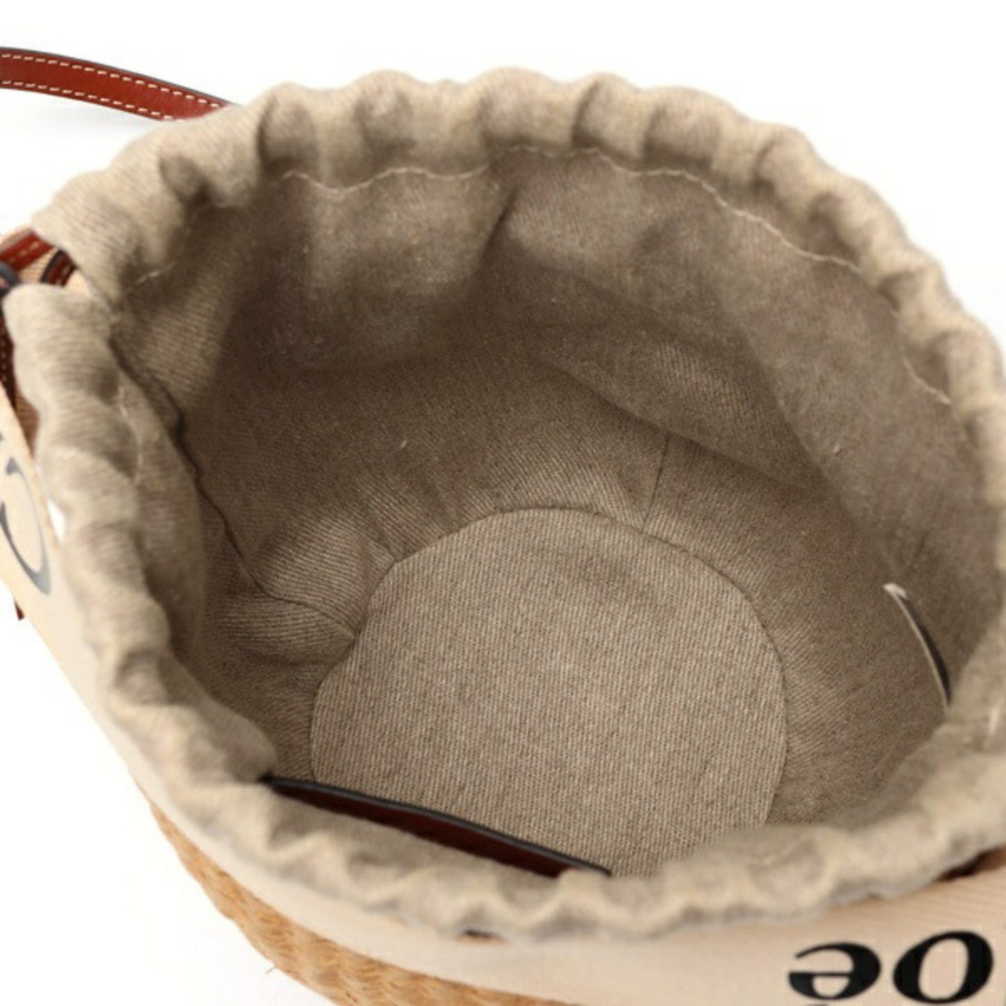 Chloe X Mifuko Fairtrade Woody Small Basket Chc22Ss381G55101 Paper White E-158531