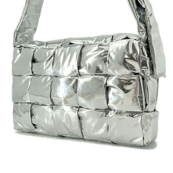 Bottega Veneta Shoulder Bag Intrecciato Cassette Metallic Effect Patent 701349 Bottega Veneta