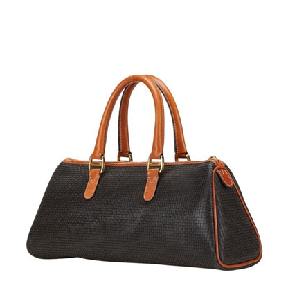Bally Logo Handbag In Brown Leather