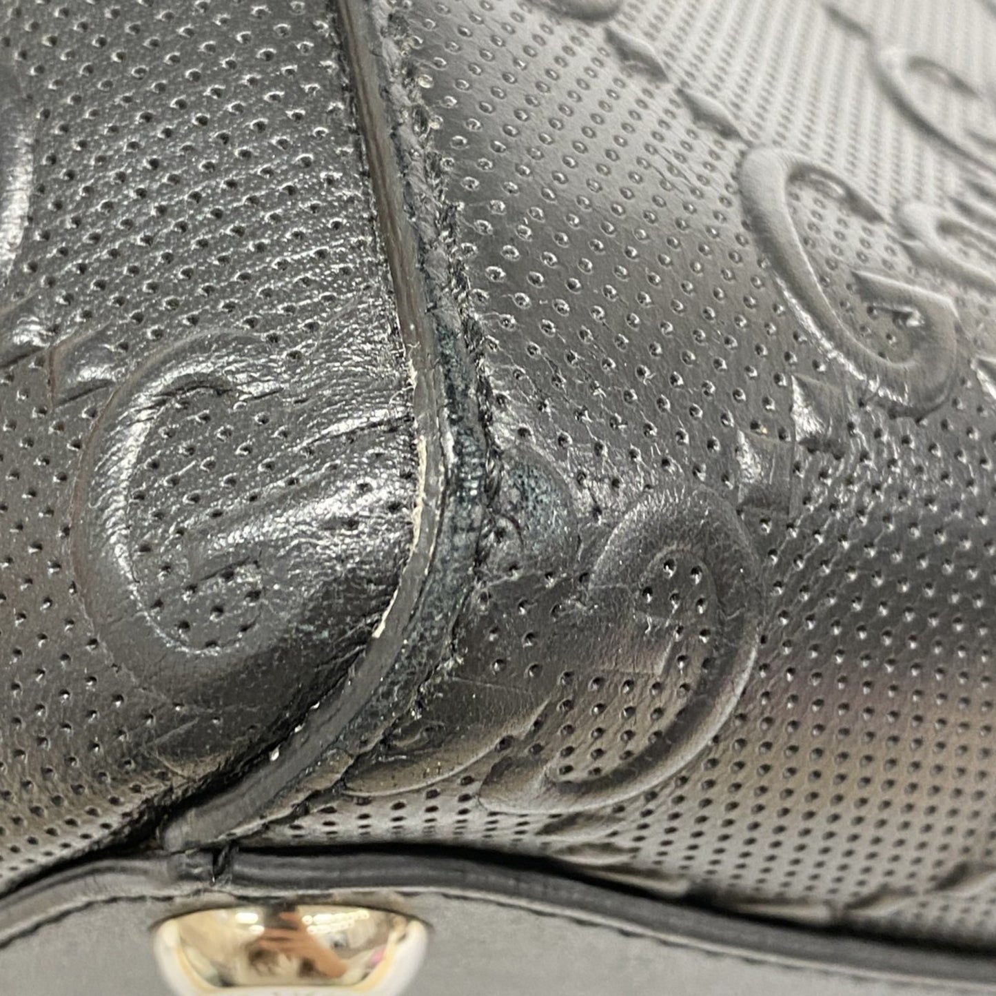 Gucci Boston Bag With Gg Embossing