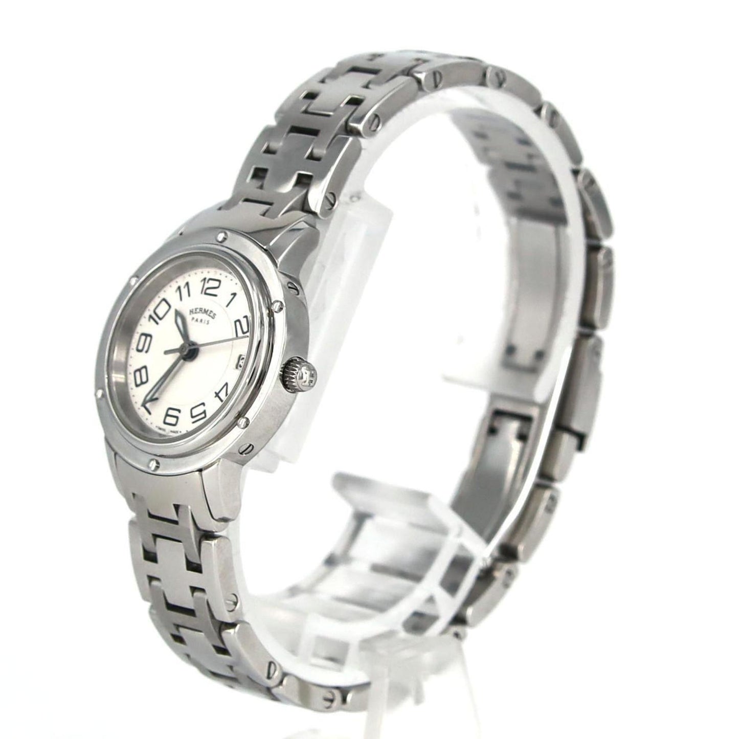 Hermes Clipper Classic Cp1.210 Ss Quartz Watch