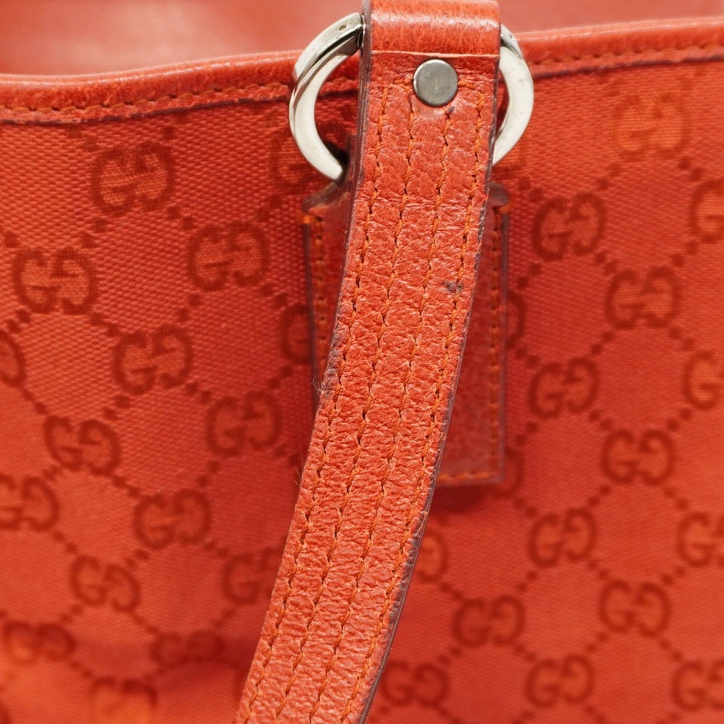Gucci Gg Canvas Tote Bag 113017 Red