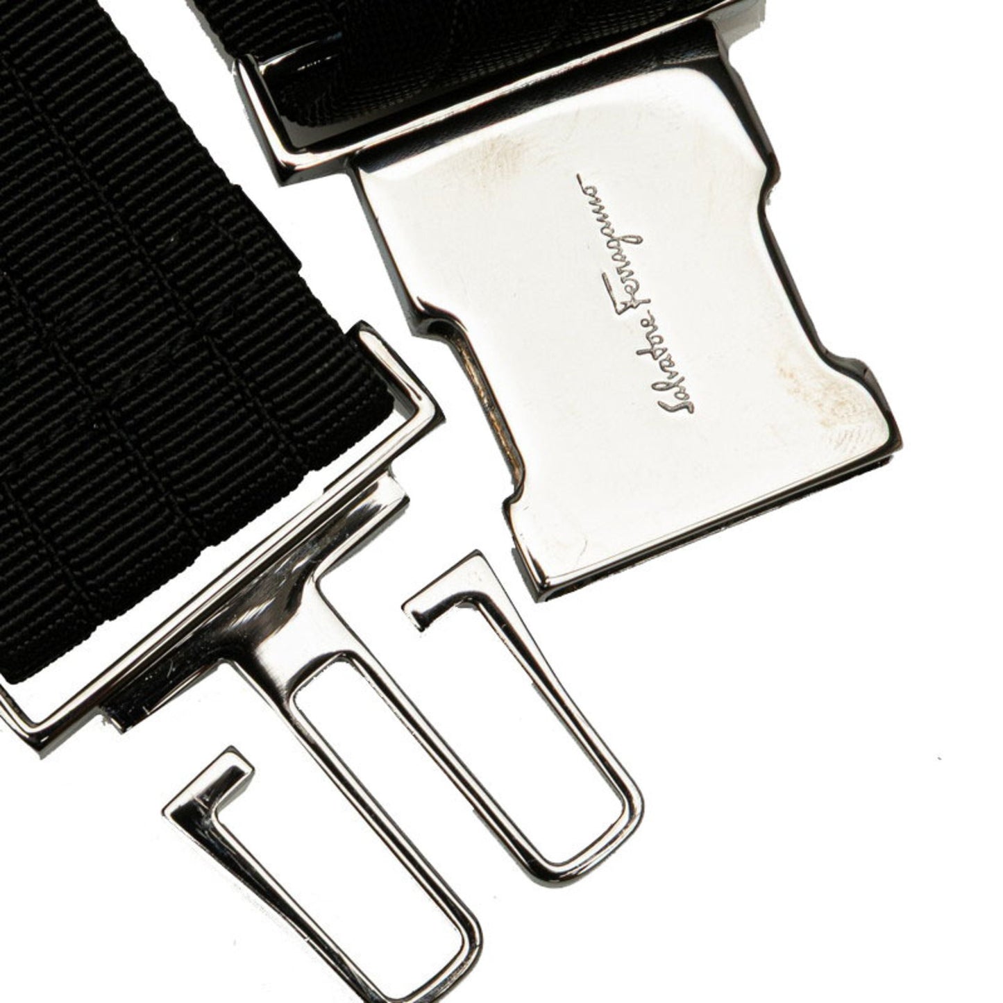 Salvatore Ferragamo Gancini Body Bag In Black Canvas