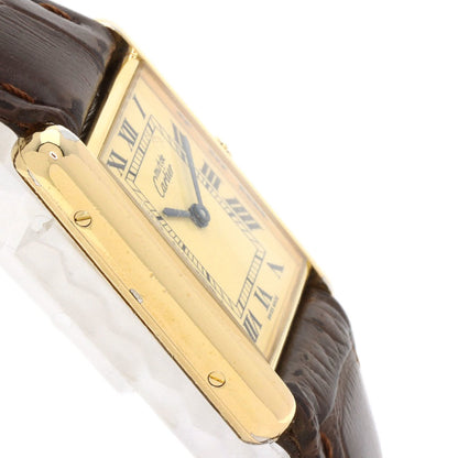 Cartier Must Tank Vermeil Watch