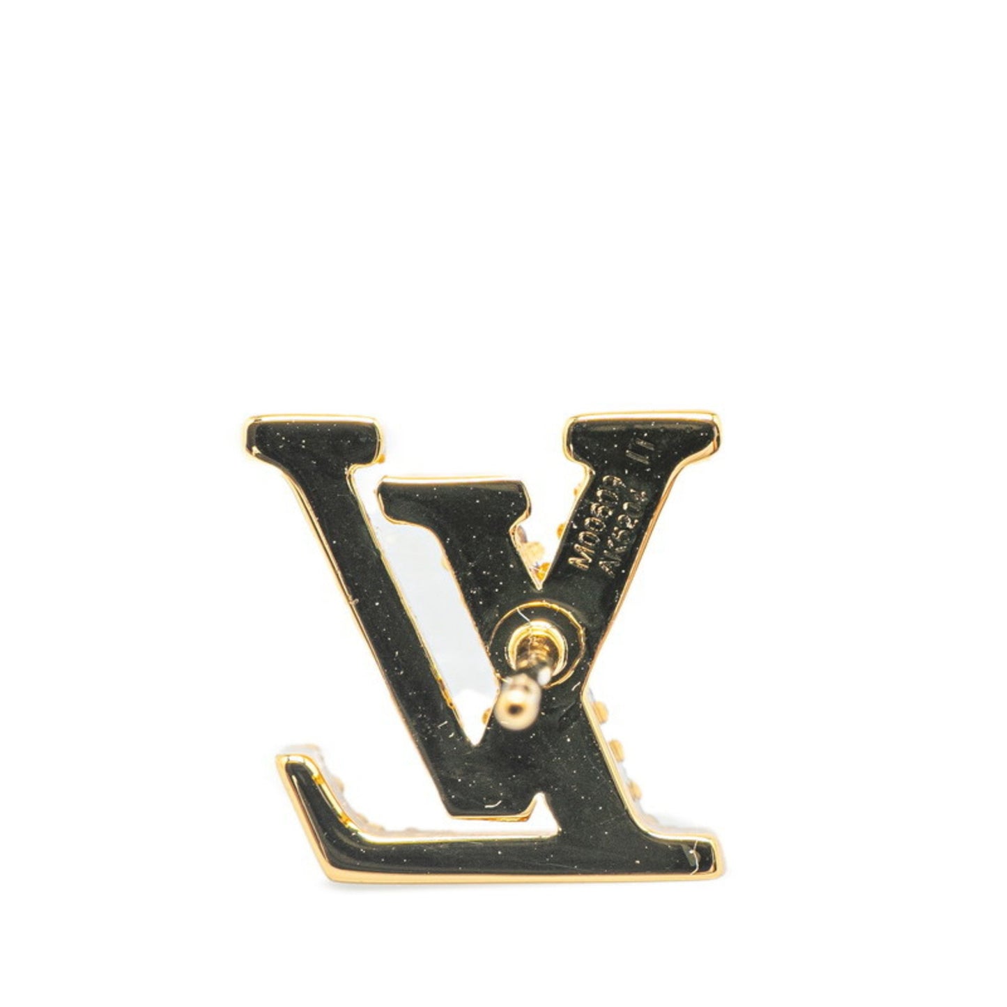 Louis Vuitton Lv Iconic Strass Earrings M00609 Gold Plated Rhinestones