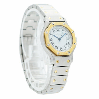 Cartier Santos Octagon White Dial Watch