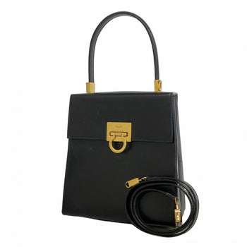 Salvatore Ferragamo Gancini Leather Handbag