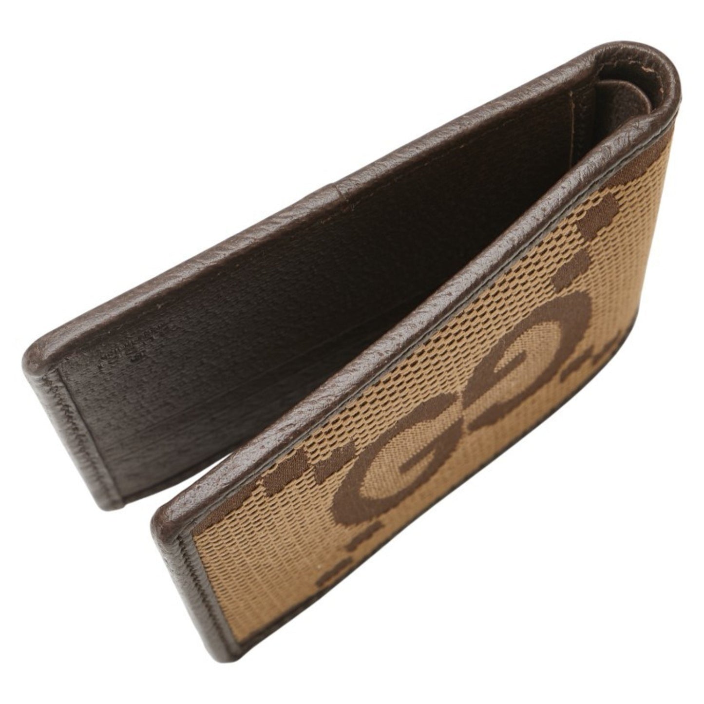Gucci Jumbo Gg Bifold Wallet 699308 Brown Canvas