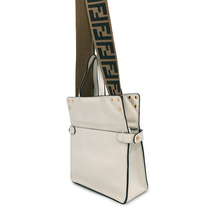 Fendi Flip Small Handbag 8Bt306 Fendi 2-Way White