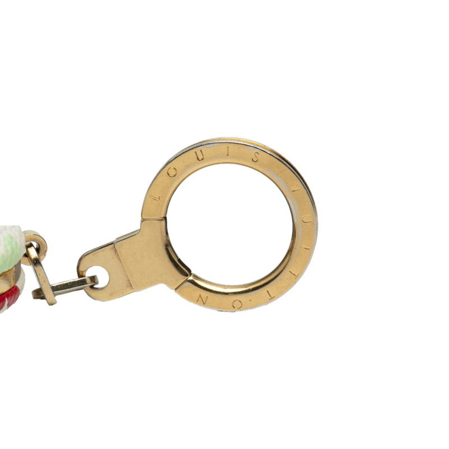 Louis Vuitton Monogram Multicolore Astropil Charm Keychain M51911 White Gold Plated