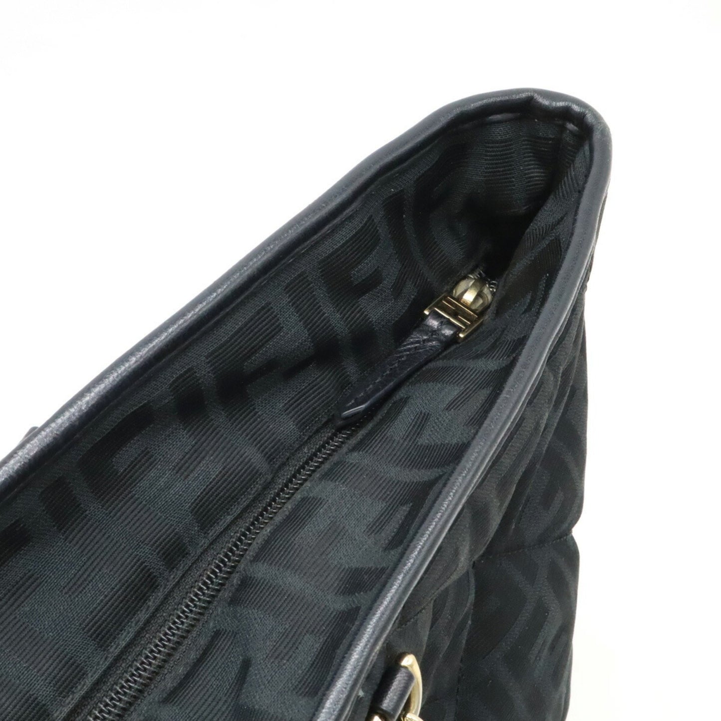 Fendi Zucca Pattern Quilted Tote Bag