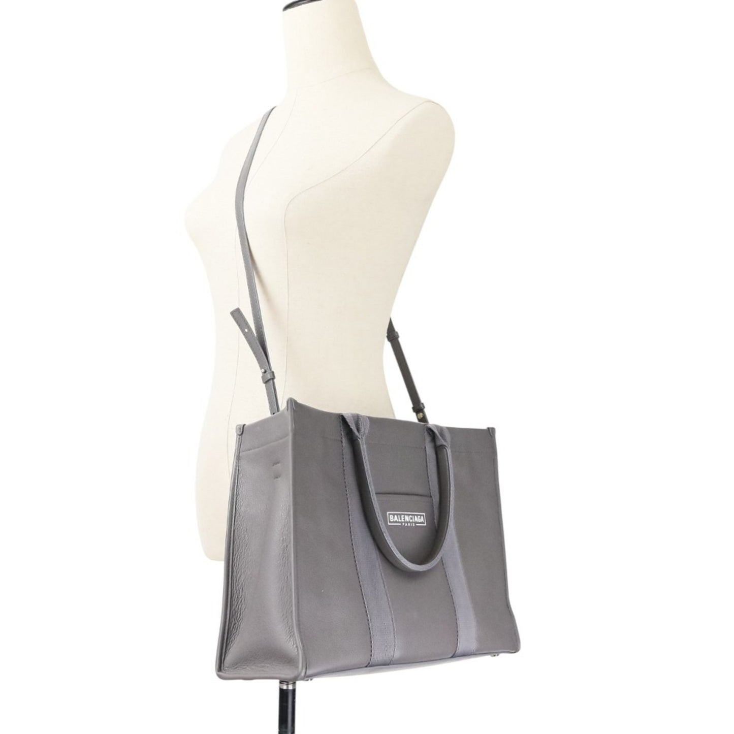 Balenciaga Hardware 2-Way Tote Bag 671400 Gray