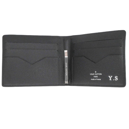 Louis Vuitton Monogram Eclipse Portefeuille Pans M62480 Compact Wallet In Black