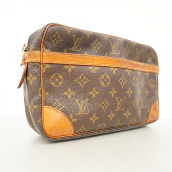 Louis Vuitton Monogram Compigne 28 Clutch Bag M51845 Brown