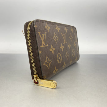 Louis Vuitton Monogram Zippy Wallet M41896 Brown Coquelicot