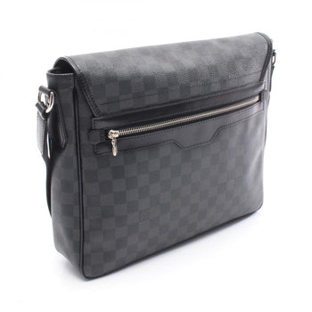 Leather - Louis Vuitton Shoulder Bag Pvc - Coated Canvas - Damier Graphite