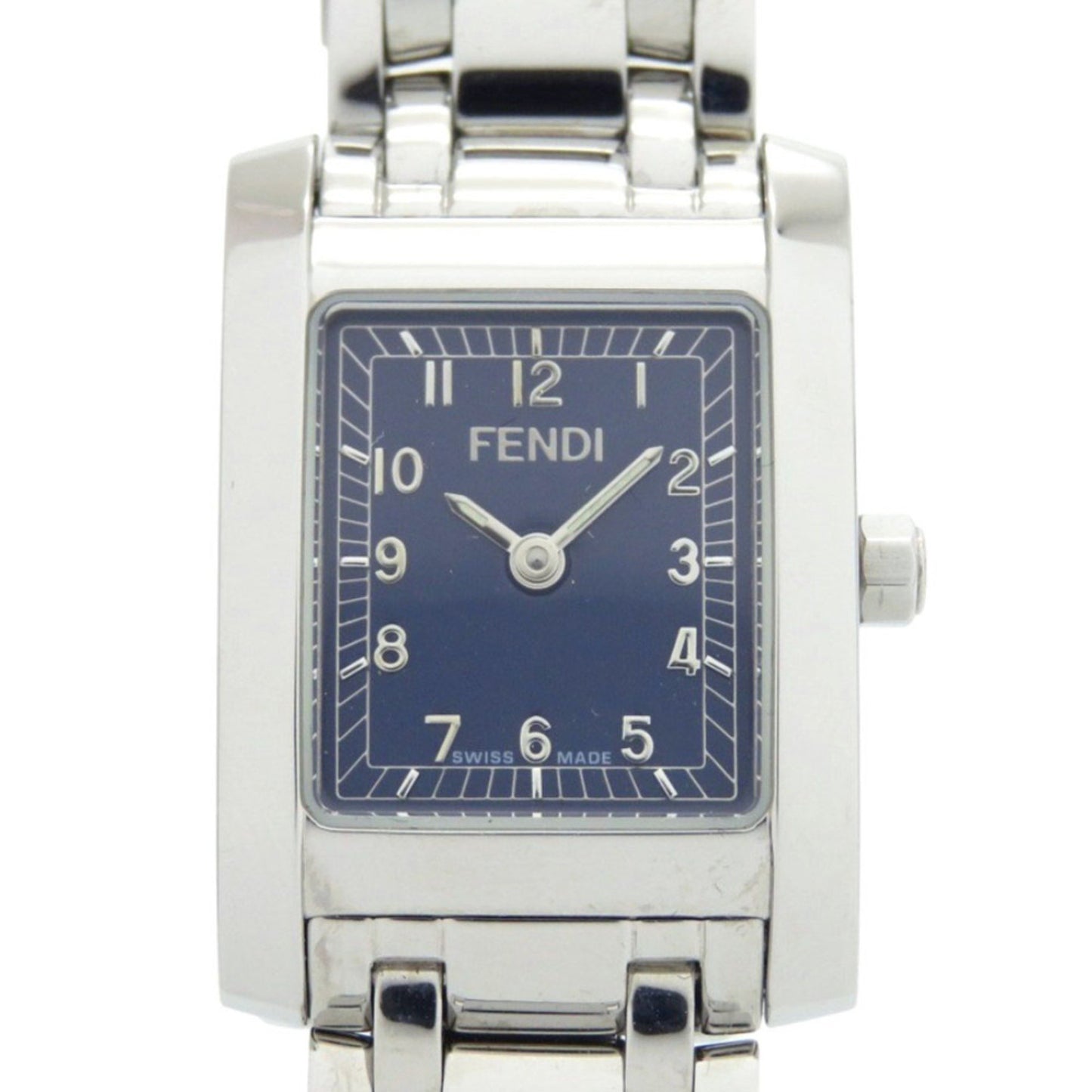 Fendi 7000G Stainless Steel Navy Silver Quartz Watch 1051 Fendi
