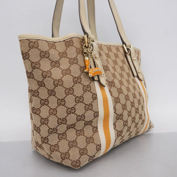 Gucci Gg Canvas Tote Bag 137396 Beige Champagne