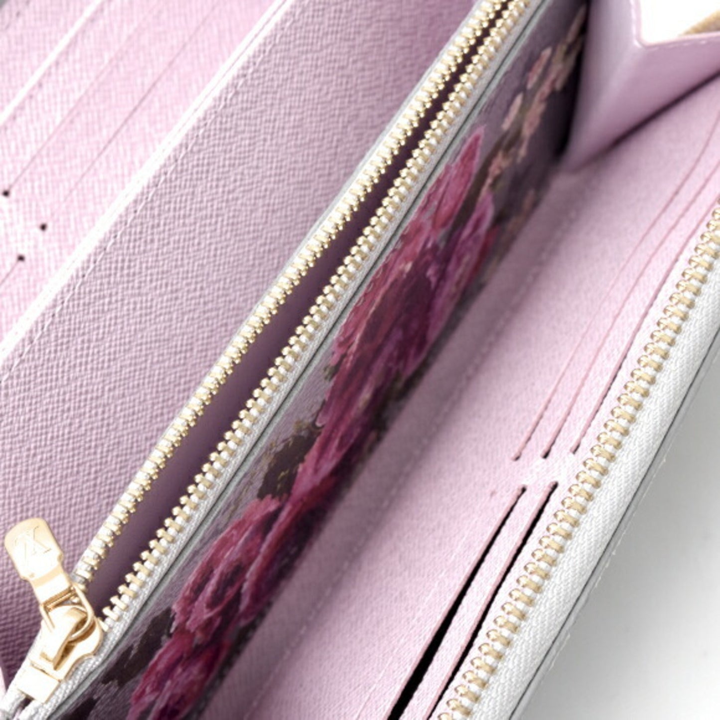 Louis Vuitton Zippy Wallet Monogram Floral Lv Garden Long Silver M81765