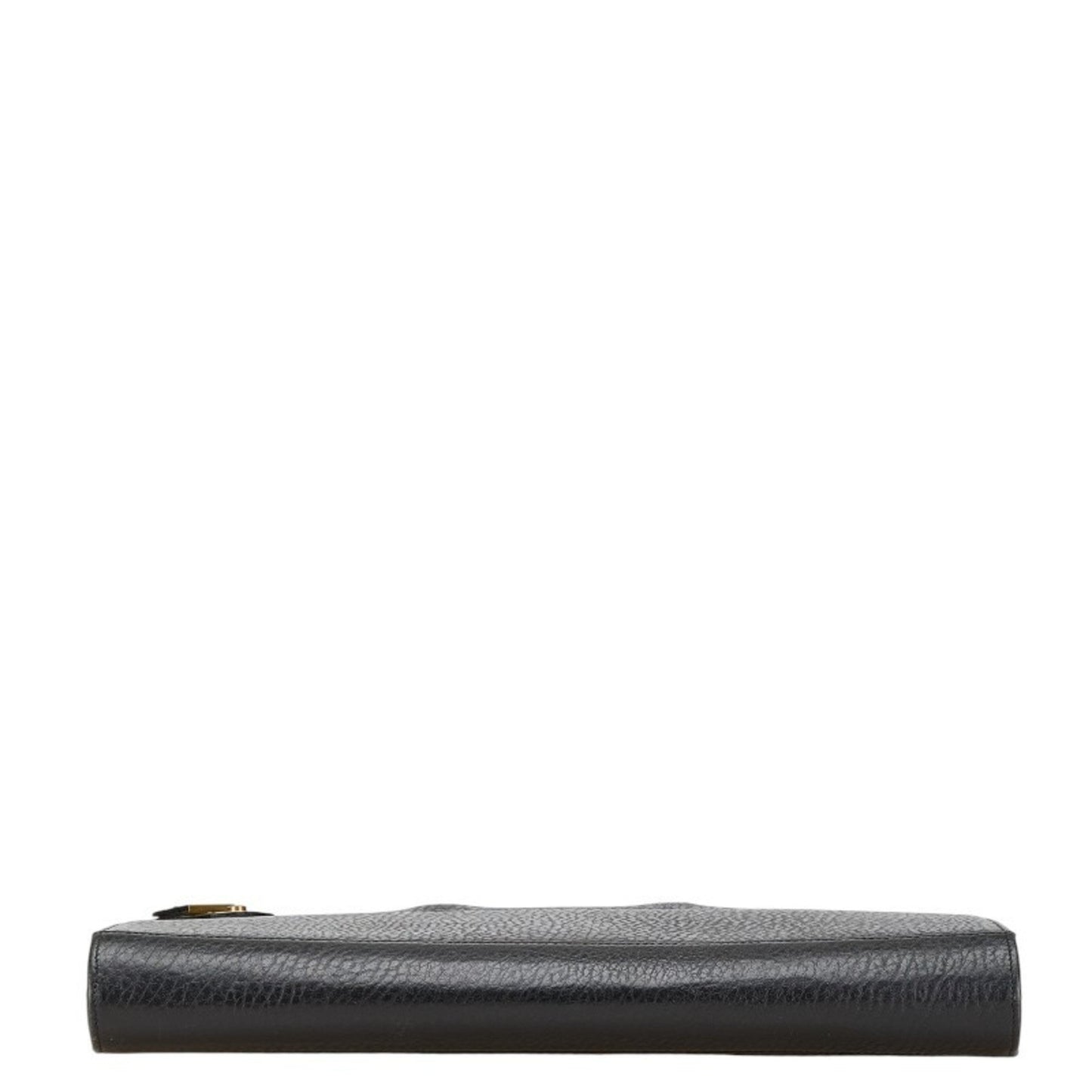 Burberry'S Check Lining Business Bag Briefcase In Black Leather