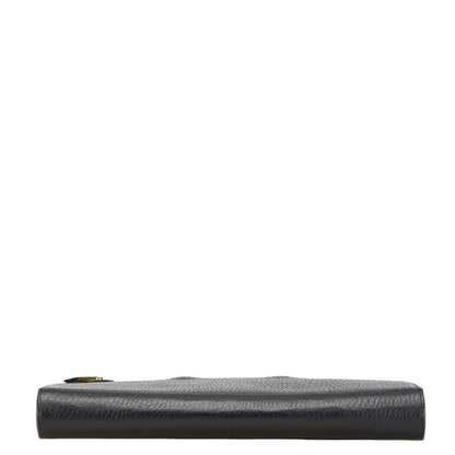 Burberry'S Check Lining Business Bag Briefcase In Black Leather