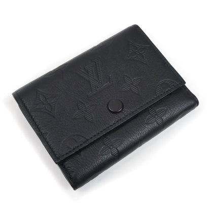Louis Vuitton Victor Wallet Compact Tri-Fold Monogram Shadow Black M12635