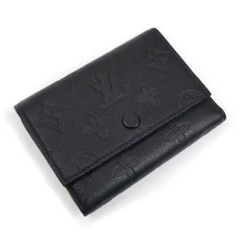 Louis Vuitton Victor Wallet Compact Tri-Fold Monogram Shadow Black M12635