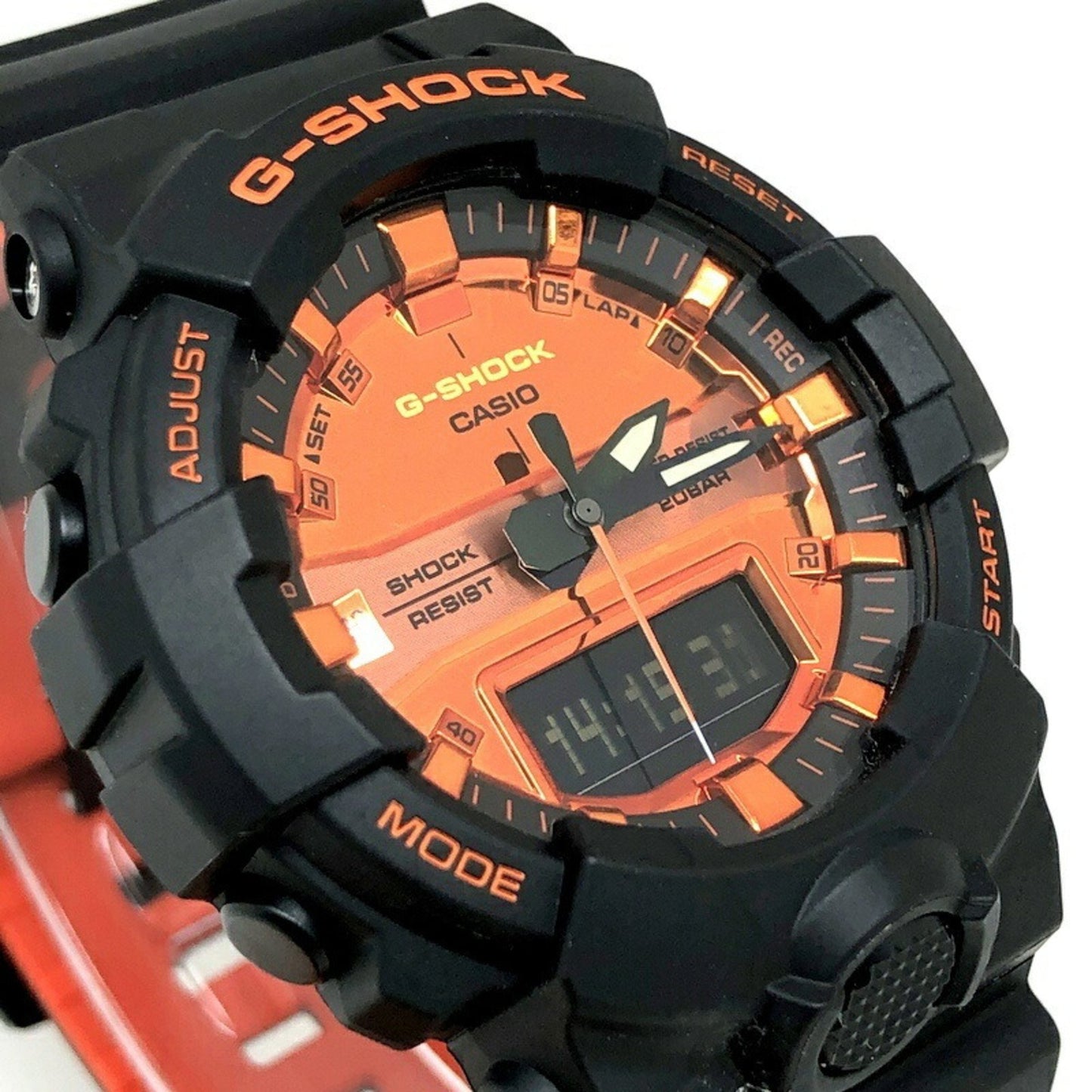 G-Shock Casio Ga-800Br-1A Bright Orange Analog-Digital Mid-Size Model