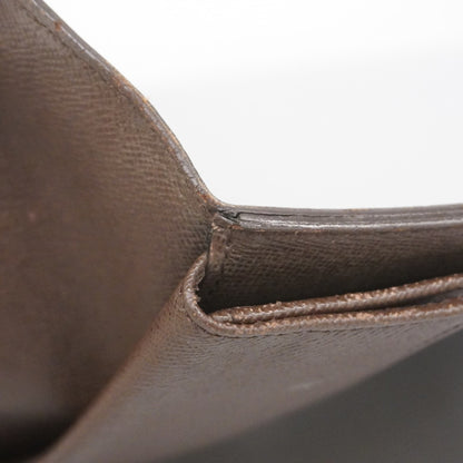 Louis Vuitton Tri-Fold Long Wallet Damier Portefeuille International N61217 Ebene