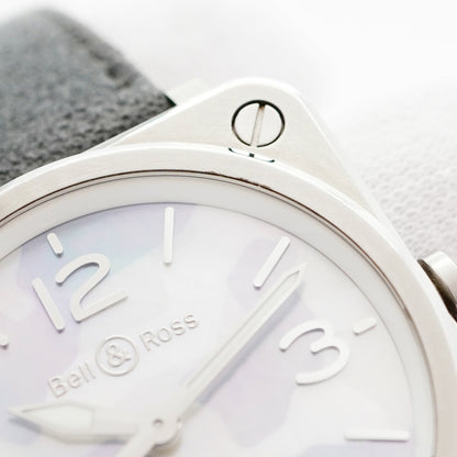 Bell & Ross Aviation Camouflage Brs-64-S-05335 White Dial