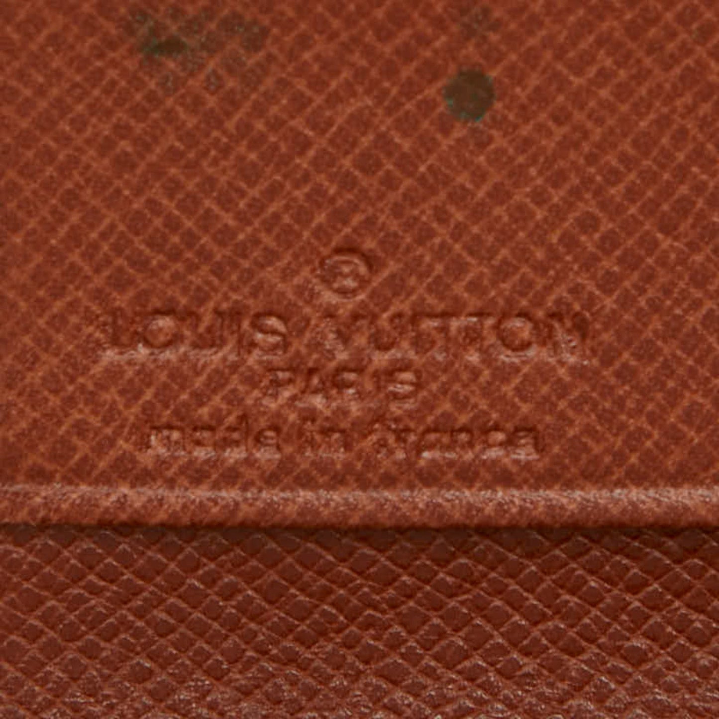 Louis Vuitton Monogram Pochette Lava 20 Second Bag Pouch M51935 Brown Leather