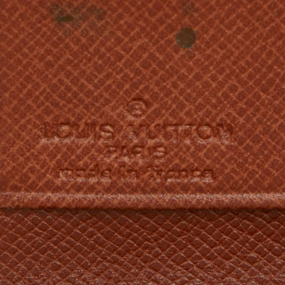 Louis Vuitton Monogram Pochette Lava 20 Second Bag Pouch M51935 Brown Leather