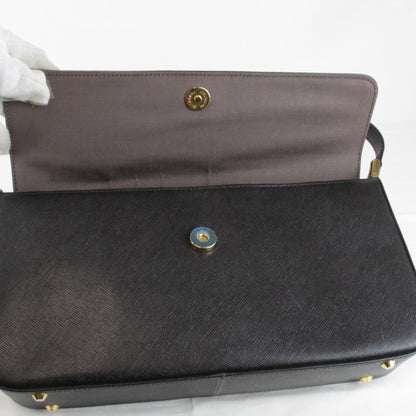 Burberry Shoulder Bag Leather Black